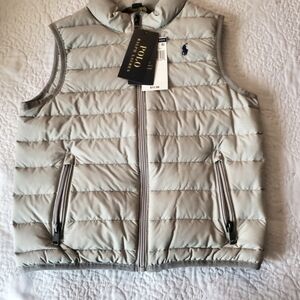Kids Polo Ralph Lauren Grey Puffer Vest
